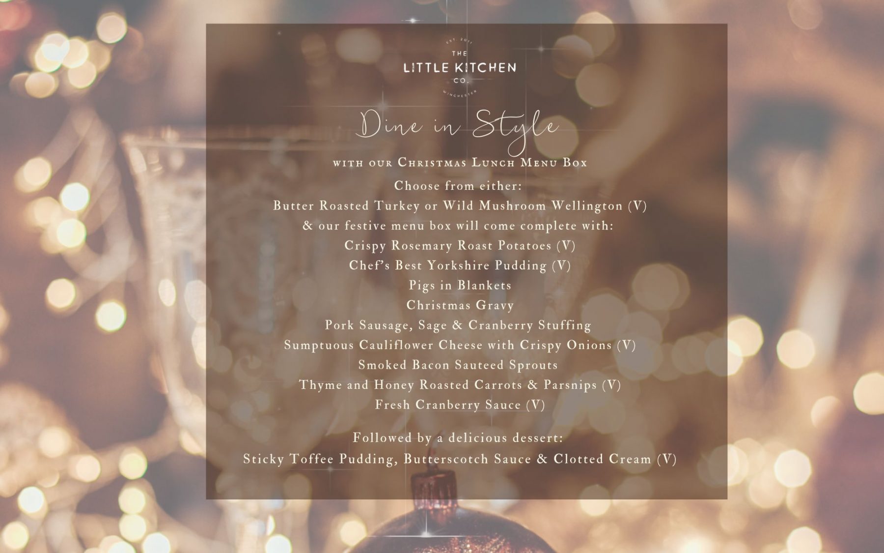 resize christmas menu