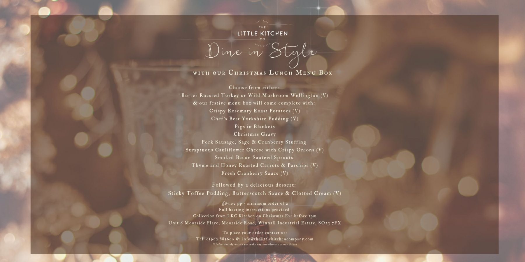 resize christmas menu